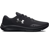 Under Armour UA W Charged Pursuit 3 Chaussures de sport pour femmes, baskets légères et confortables, noir/noir/argent métallisé
