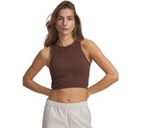 Under Armour Seamless Cotton Hand Sleeveless T-shirt Marron XL Femme