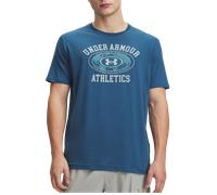 Under Armour 60/40s Armor Globe Short Sleeve T-shirt Bleu S Homme