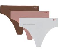 Under Armour Under Armour Grey No Show Pure Stretch Thongs 3 Pack