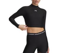 Under Armour Under Armour HeatGear Crop Mock Women Tee-shirt à manches longues XL Noir