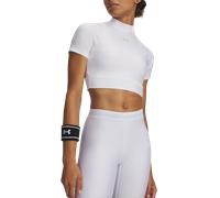 Under Armour Under Armour HeatGear Crop Mock Women Tee-shirt S Blanc