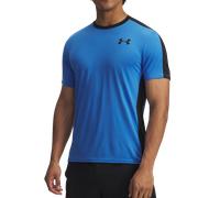 T-shirt Under Armour HeatGear Wordmark manches courtes bleu vif - L