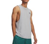 Under Armour Débardeur Left Chest Cut-Off – Steel Light Heather/Black – Taille S