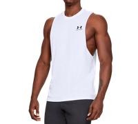 Under Armour T-shirt Homme Sportstyle Left Chest Cut-Off sans manches Blanc/Noir XL