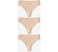 Under Armour Under Armour Light Brown No Show Pure Stretch Thongs 3 Pack