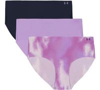 Under Armour Under Armour Purple Pure Strech No Show Print Hipsters 3 Pack