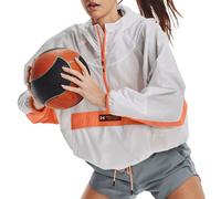 Under Armour Under Armour Rush Woven Anorak Veste à capuche S Blanc