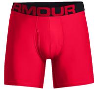 Under Armour Under Armour Tech 6in 2 Pack Caleçon S Rouge