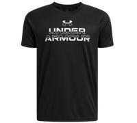 Under Armour Tech Split Wordmark Short Sleeve T-shirt Noir 8 Years Garçon