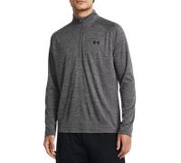 T-shirt Under Armour Tech Textured Half Zip à manches longues gris foncé - L