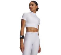 Under Armour Under Armour White/Black Heatgear Crop Mock Top