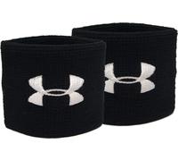 Under Armour Uni UA Performance Wristband, pack de 2 bandes de fitness évacuant la transpiration, bandeau de transpiration flexible avec logo