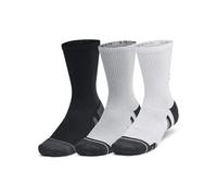 Under Armour – Chaussettes Performance Tech Crew – 6 paires – Noir/Gris – EU 47 1/2-50 1/2