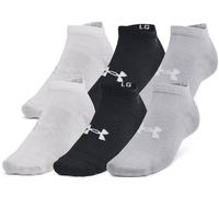 Under Armour Chaussettes Essential Low Cut – 6 paires – Noir/Halo Gris – Taille M