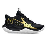 Under Armour Unisex's UA Jet '23 Basketball Shoe, Black Metallic Gold Metallic Gold, 45.5 EU