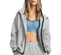 Under Armour Sweat à capuche Unstoppable Fleece Full Zip gris clair femme L
