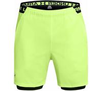 Short 2 en 1 under armour vanish woven vert noir homme