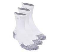 Under Armour Chaussettes de running Velociti Run Cush – 3 paires Crew Unisexe Blanc M