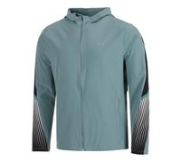 Under Armour Velociti Storm Hooded Veste Running Hommes - Bleu Gris, Noir, Taille XL