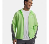 Under Armour Velociti Storm Hooded Veste running Hommes-vert fluo, gris foncé, Taille S