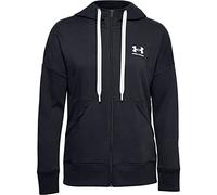 Under Armour Veste à Capuche Rival Fleece Full Zip Veste de Sport Femme Black,White,White (001) FR : M (Taille Fabricant : MD)