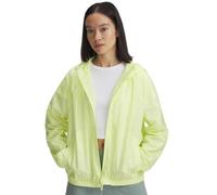 Under Armour Veste coupe-vent de sport pour femme, Jaune/blanc sonique, Large