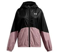 Under Armour Sport Windbreaker Jacket Manteau, (002) Noir/Gris tétra/Blanc, Large Fille