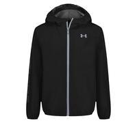 Under Armour Veste coupe-vent garçon Wintuck Wordmark avec UA Storm - déperlante & coupe-vent, 5K/5K respirante, doublure mesh, Noir, 12-13 ans