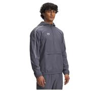 Under Armour Veste d'échauffement Challenger Hommes, Veste d'échauffement déperlante et Respirante, Veste de survêtement légère et Extensible, Castlerock/White, L, Castlerock/White, XXL