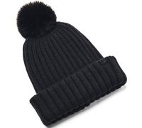 Under Armour W Halftime Pom Beanie-BLK Bonnet OSFM Noir