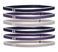 Under Armour Women's Mini Athletic Headbands, 6-Pack , Midnight Navy (412)/Gray Wolf , One Size Fits All