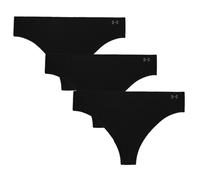 Under Armour - Women's Pure Stretch Solid Thong Pants 3 Pack - Sous-vêtement - XL - black