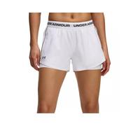 Under Armour Women's UA Tech Play Up 2-in-1 Shorts Bas, Blanc/Blanc/Noir, L Femme