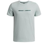 Under Armour Wordmark Blur Tee-shirt S Bleu