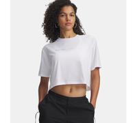 Under Armour Wm Crop Short Sleeve T-shirt Blanc L Femme