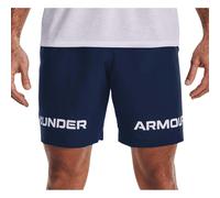 Under Armour Woven Graphic Wordmark Mens Training Shorts Navy Gym Excerise Short