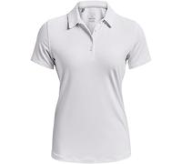 Under Armour Zinger Polo à Manches Courtes, (100) Blanc/Gris Halo/Argent métallisé, XL Femme