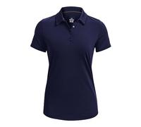 Under Armour Zinger Polo à Manches Courtes, (410) Bleu Marine/Gris Jet, Argent métallisé, XL Femme
