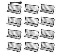 Under Bed Blocker, Furniture Stopper, Pet and Toy Barrier with 12 Pieces Set, Home Safety Kit for Cats Dogs Indoor Areas, Living Room Bedroom Motorhome, Protective Blocks for Dining Room Playroom