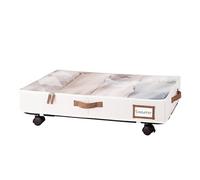 Under Bed Storage with Wheels, Transparent Lid with Dustproof Feature, Durable Iron Mesh Container, Lockable Wheel Rack with Portable Design, Dorm Room Organizer for Clothes