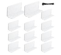Under Couch Blocker, Bed Filler for Cats and Toys, 12 Pieces Sturdy Animal Stopper Guard for Sofa Bed Furniture, Pet Proof Barrier for Living Room Hotel Motorhome Travel 37x12x16.5cm