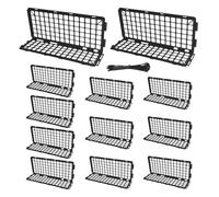 Under Couch Blocker, Bed Filler for Cats and Toys, 12 Pieces Sturdy Animal Stopper Guard for Sofa Bed Furniture, Pet Proof Barrier for Living Room Hotel Motorhome Travel 37x12x16.5cm