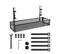 Under Desk Cable, Management Box, Strong Load-Bearing Easy to Install | 720g Wire Management Tray No Drill Practical for Home, Strong Load-Bearing