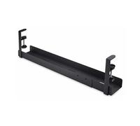 Under Desk Cable Management Tray, Clamp-on Installation - Plateau de gestion de câbles - montable sous bureau - noir - 80 cm