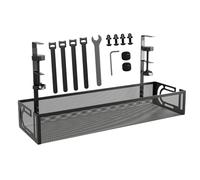 Under Desk Cable Management Tray, No Drill Wire Organizer, Easy Installation Desk Wire Storage Solution, Cable Management Rack for Keep Cables Neat Tidy, Home Office Use