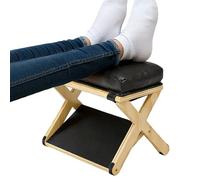 Under Desk Footrest, Wooden Double Layer, Non Slip Foot Support, Ergonomic Desk Accessory, Office Home Furniture, Dorm Room Comfort, Study Bedroom Aid for Home Dorm Office Apartment