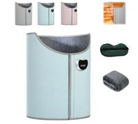 Under Desk Leg Warmer for Office,8-Speed Adjustment Portable Folding Electric Heating Foot Warmer,360° Fully Enclosed Quick Heating Anti-Freeze Heater,Timer,Overheat Safe Protection (Blue)