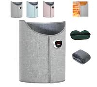 Under Desk Leg Warmer for Office,8-Speed Adjustment Portable Folding Electric Heating Foot Warmer,360° Fully Enclosed Quick Heating Anti-Freeze Heater,Timer,Overheat Safe Protection (Gray)