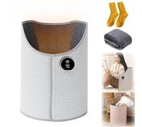 Under Desk Leg Warmer, Office Leg Warmer Under Desk, Portable Space Legs Heater Wrap Around, Electric Feet Heater with Auto Shut Off, Adjustment for Work Place and Home (Gray)